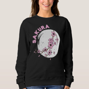 Kanji Sakura Japanischer Kirsche Blume Blossom Pin Sweatshirt
