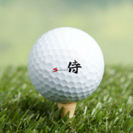 Kanji Samurai Japanische Kalligrafie Golfball