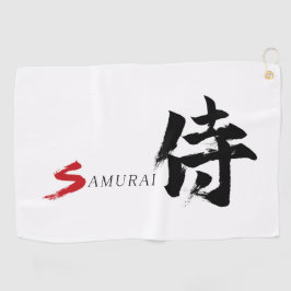 Kanji Samurai Japanische Kalligrafie Golfhandtuch