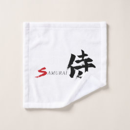 Kanji Samurai Japanische Kalligrafie Waschlappen