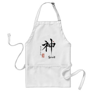 Kanji-Symbol GEIST japanische chinesische Schürze