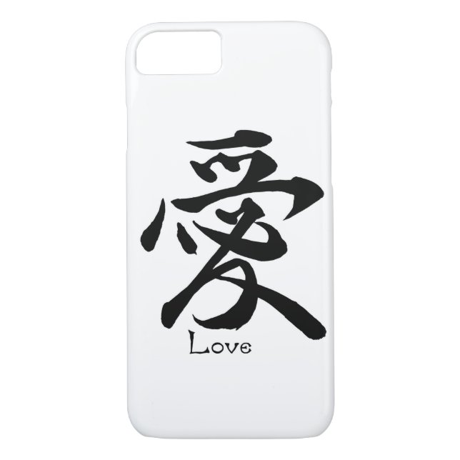 Kanji-Symbol LIEBE japanische chinesische Case-Mate iPhone Hülle (Rückseite)