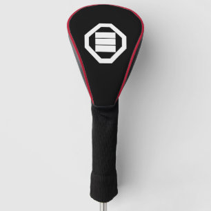 Kanji-Zeichen für drei auf einem Tablett Golf Headcover