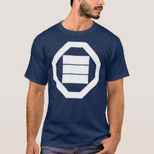 Kanji-Zeichen für drei auf einem Tablett T-Shirt