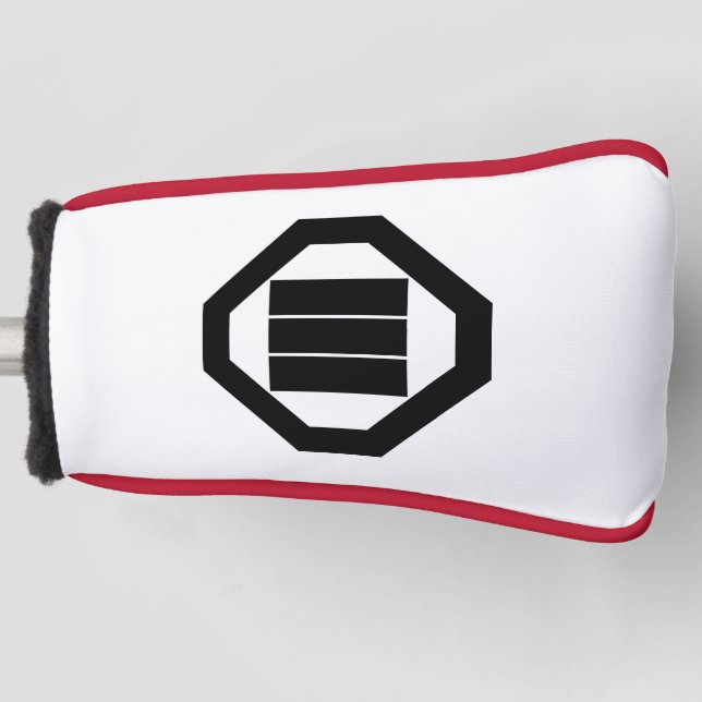 Kanji-Zeichen für drei Zeichen auf Tray Golf Headcover (Vorderseite)