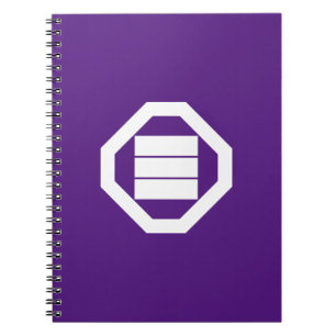 Kanji-Zeichen für drei Zeichen auf Tray Notizblock