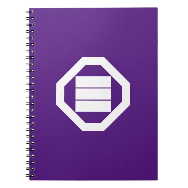 Kanji-Zeichen für drei Zeichen auf Tray Notizblock (Vorderseite)