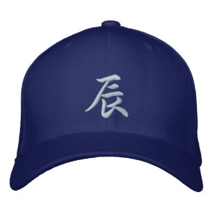 Kanji Zodiac Hat Dragon Bestickte Kappe