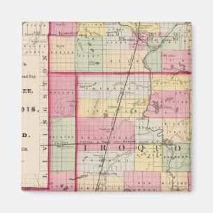 Kankakee, Iroquois, Ford Landkreise Magnet