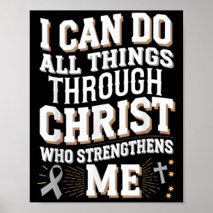 Kann alles durch Christi Diabetes Awarenes tun Poster