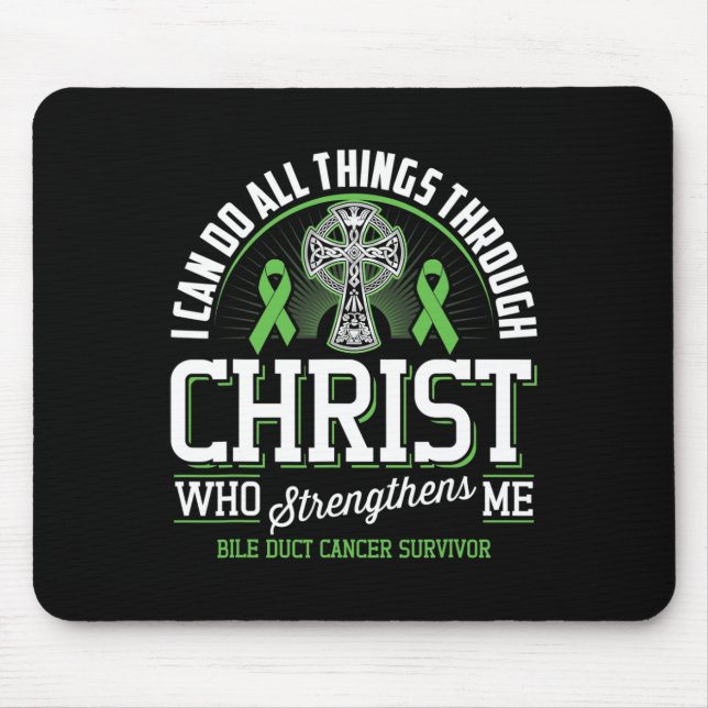 Kann alles durch den Christ Bile Duct Krebs tun Mousepad (Vorne)