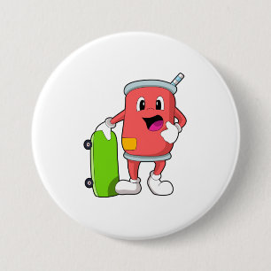 Kann als Skater mit Skateboard Button