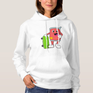 Kann als Skater mit Skateboard Hoodie