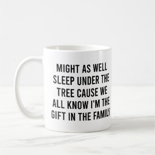 Kann auch unter der Baum-Geschenkfamilie schlafen Kaffeetasse
