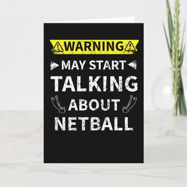 Kann beginnen, über Netball Netball Lover Geschenk Karte (Vorderseite)