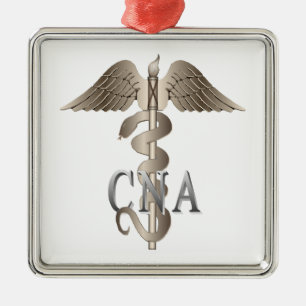 KANN Caduceus Silbernes Ornament
