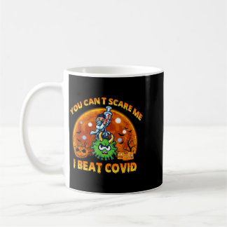Kann Covid nicht besiegen Lustiger Covid Arzt Kran Kaffeetasse