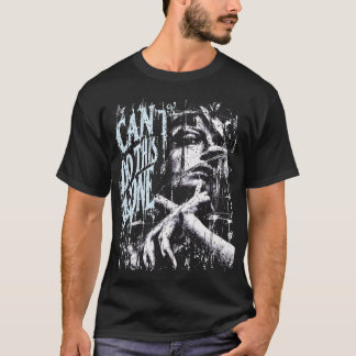 KANN DAS ALLEIN NICHT TUN — Blau Weiße Gotik T-Shirt