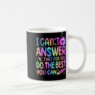 Kann das für den Staar-Test-Testtag nicht beantwor Kaffeetasse