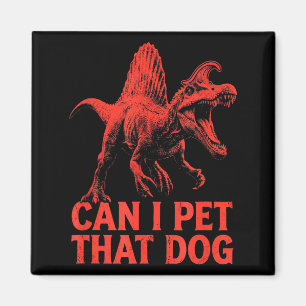 Kann den Hund streicheln lustiger Dinosaurier Spin Magnet