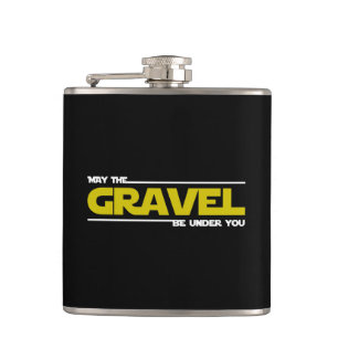 Kann der Kies unter Ihnen sein? Flachmann