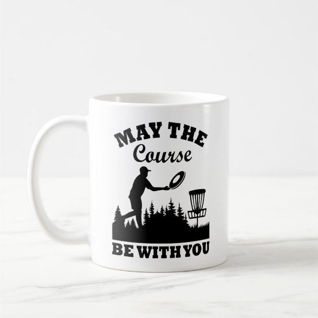 Kann der Kurs mit Ihrem Disk Golf Funny sein Kaffeetasse (Links)