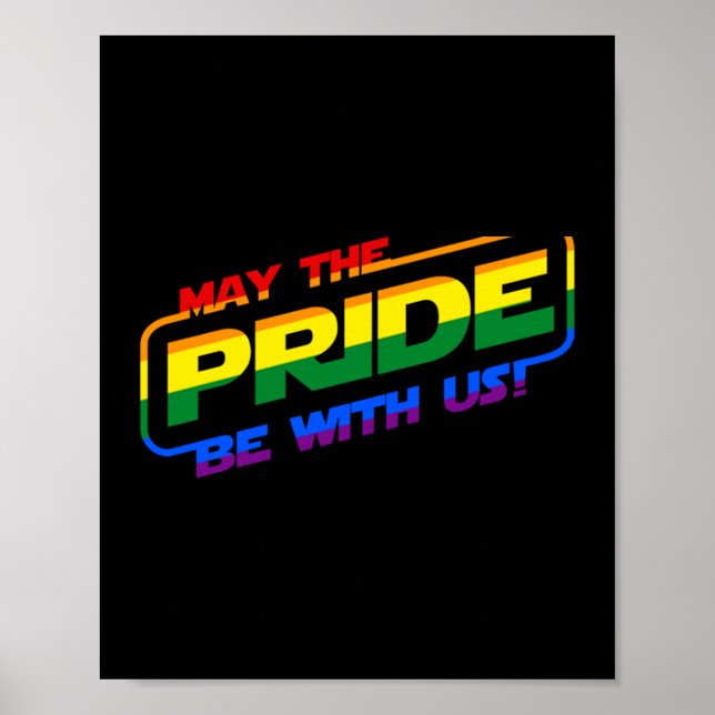 Kann der Stolz auf den LGBTQ Gay Pride Month Slo s Poster (Vorne)