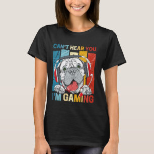 Kann dich nicht hören, ich spiele lustiges Pitbull T-Shirt
