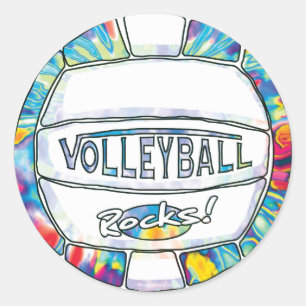 Kann die Gefärbte Krawatte Runder Aufkleber