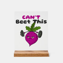 Kann dieses lustige Rübenschild nicht rütteln Acrylschild