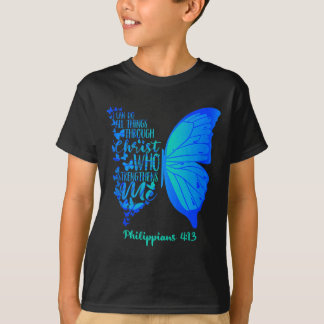 Kann Dinge durch Christus tun, der Geschenk stärkt T-Shirt