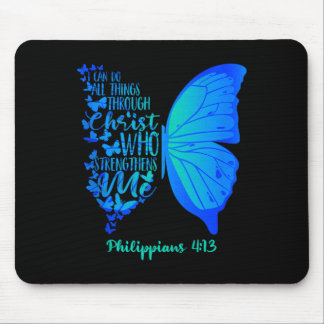 Kann Dinge tun durch Christus, der Gabe stärkt Mousepad