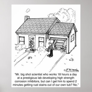 Kann ein Wissenschaftler Flecke aus seiner eigenen Poster