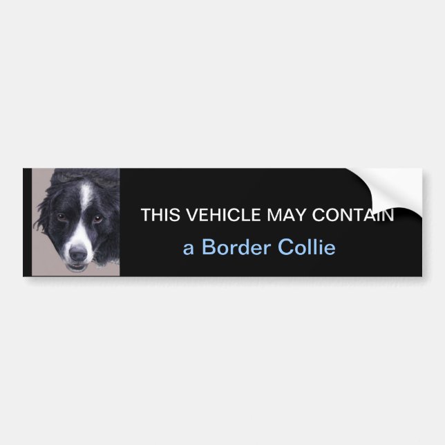 kann eine Border Collie enthalten Autoaufkleber (Vorne)