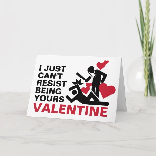 Kann einfach nicht widerstehen feiertagskarte (Vorderseite)