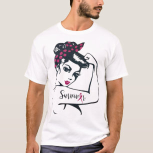 Kann es heilen Rosie Riveter Brustkrebs Überleben T-Shirt