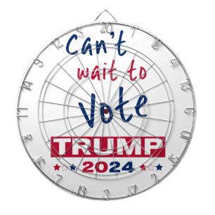 Kann es nicht warten, TRUMP 2024 zu wählen Dartscheibe