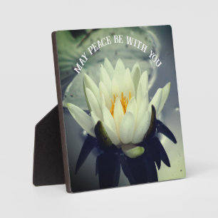 Kann Frieden mit Ihnen Lotus Inspiration sein Fotoplatte