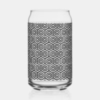 Kann Glas Schwarz Weiß Sechseck Geometrisches Must