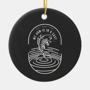 Kann heute nicht arbeiten, mein Arm ist in einer K Keramik Ornament