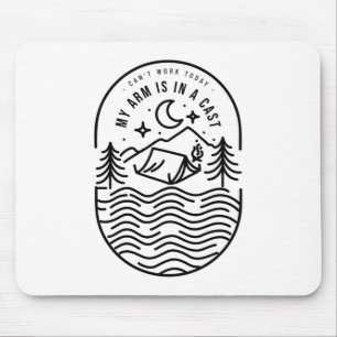 Kann heute nicht arbeiten, mein Arm ist in einer K Mousepad