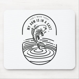 Kann heute nicht arbeiten, mein Arm ist in einer K Mousepad