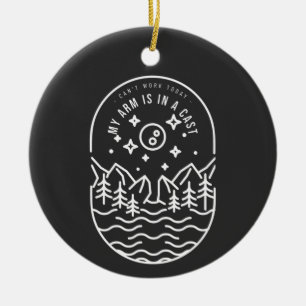 Kann heute nicht arbeiten, mein Arm ist in Gips. Keramik Ornament