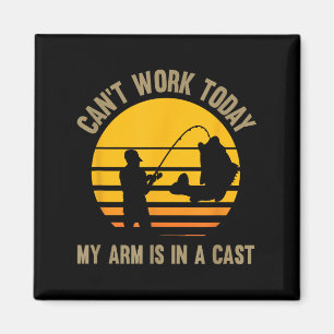 Kann heute nicht arbeiten, mein Arm ist in Gips - Magnet
