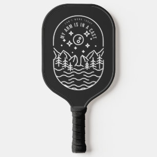 Kann heute nicht arbeiten, mein Arm ist in Gips. Pickleball Schläger