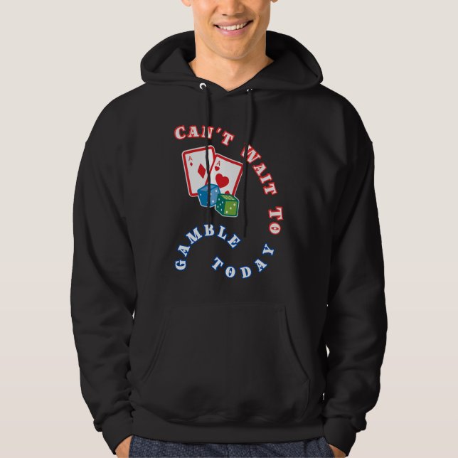 Kann heute nicht auf das Spiel warten Hoodie (Vorderseite)
