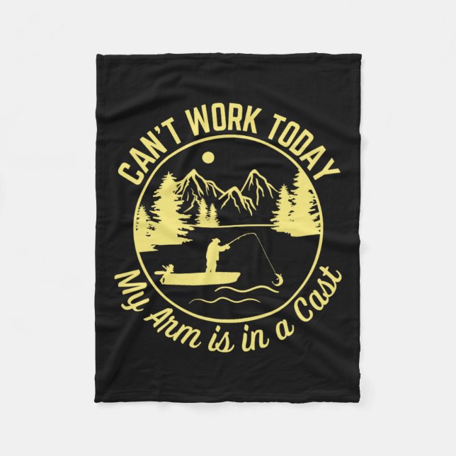 Kann heute nicht mehr arbeiten, mein Arm ist in ei Fleecedecke (Vorderseite)