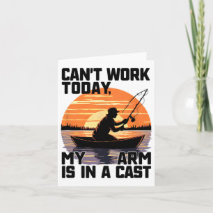 Kann heute nicht mehr arbeiten, mein Arm ist in ei Karte
