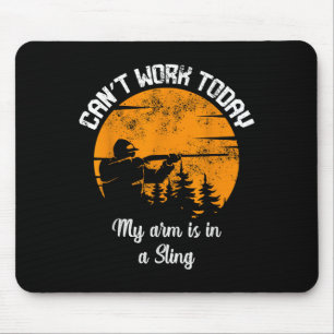 Kann heute nicht mehr arbeiten, mein Arm ist in ei Mousepad