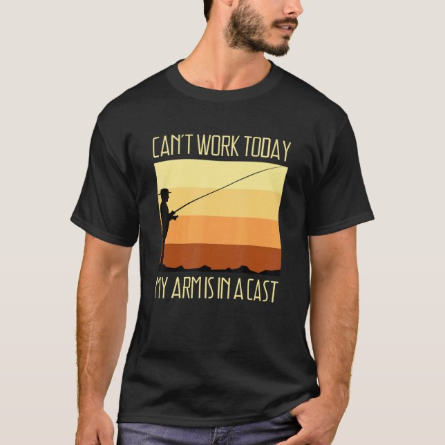 Kann heute nicht mehr arbeiten, mein Arm ist in ei T-Shirt (Vorderseite)